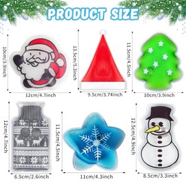 Children's Hand Warmers, Pocket Warmers, Pack of 6, Christmas Hand Warmers, Reusable Kinking, Finger Warmers, Christmas Hand Warmers, Winter Hand Warmers, Warm Fingers, Christmas Gifts