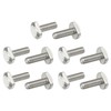 PATIKIL M8 x 25 mm T Slot Bolts, 10 Pcs