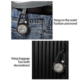 Carabiner Watch Multifunctional Luminous Clip on Carabiner Watch Mini Quartz Watch Compass, Clip On Luminous Multifunctional Carabiner Watch for Outdoor Climbing Activities
