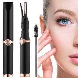 Heated Eyelash Curler, Electric Eyelash Curler, Heated Eyelash Curler, USB Eyelash Curler with Eyelash Brush with 3 Temperature Modes for Real and False Eyelashes, Good Curling Effect