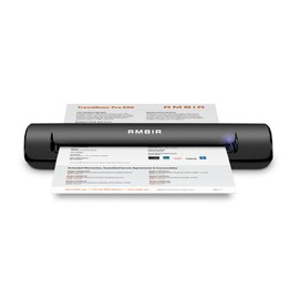 Ambir TravelScan Pro 600 (PS600-AS) Simplex Document Scanner and Card Scanner