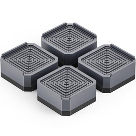 Washing Machine, Raised Height, Adjustable Bottom, Anti-Vibration Rubber, Washing Machine Stand, Anti-Vibration Rubber, 4 Pieces, Load Capacity: Approx. 1102.3 lbs (500 kg), Vibration Resistant, Noise