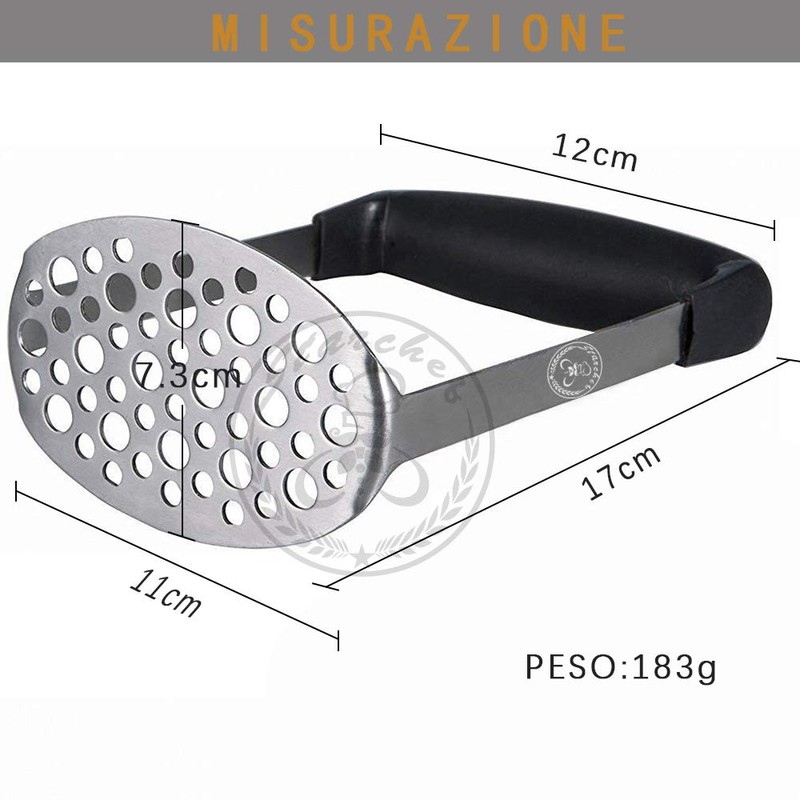 Starchef Masher Ricer,Stainless Steel Masher Ricer with Soft Handle, Baby