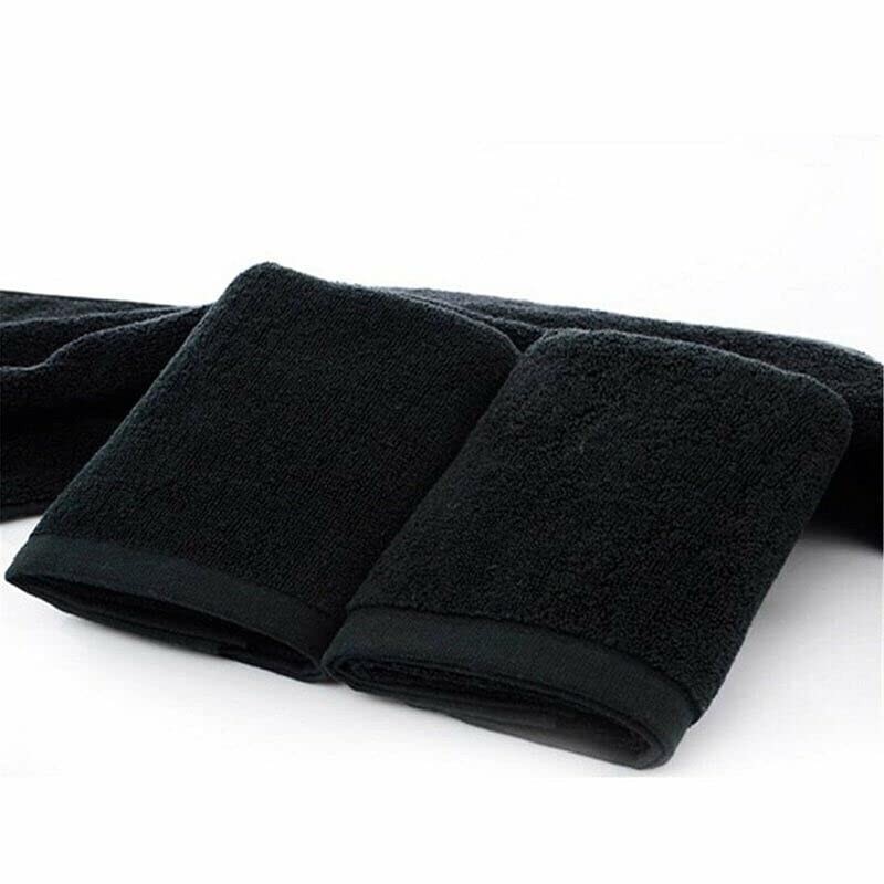 AIMALL Microfiber Towel 35x75cm Black, Multi-Purpose Gym, Sport, Travel, Camping,