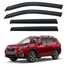 YQAUTEC Window Visors Rain Guards for 2019-2024 Subaru Forester, Out-Channel Window Wind Deflectors Vent Shades for 19 20 21 22 23 24 Forester