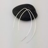 2 Inch Thin Sterling Silver Threader Earrings Open Hoop 20