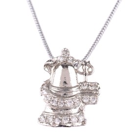 Efulgenz Pendant Chain Necklace India Hindu God Lord Shiva Spiritual Good Luck CZ Jewelry Gift for Men Women, Metal, Cubic Zirconia