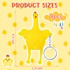 LSLYHTC 9Pcs Chicken Keychain Funny Mini Chicken Keyring Keychain Amusing