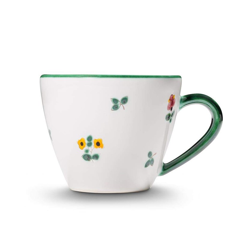 GMUNDNER KERAMIK Gourmet Coffee Cup Capacity 0.2 Litres Scattered Flower