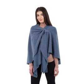 SAOL Chal Wraps para mujer, poncho de lana de oveja, talla única, marino, Talla única