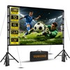 TOWOND 120 Inch Outdoor Projector Screen with Stand, Bolded 25mm