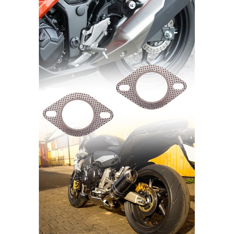 YFFSFDC Muffler Gasket, Turbo Gasket, Reinforced Ring, Exhaust Gasket, 2