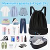 RYACO Drawstring Bags Drawstring Gym Bag Water-Resistant Sports Backpack, String