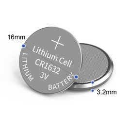 Fuspower CR1632 Battery CR1632 Lithium Batteries 3V for Car Key Fob Alarm Sensors Fan Remote 10 Count (Pack of 1)