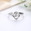 sam panda 925 Sterling Silver Ring Om Symbol Sanskrit Women