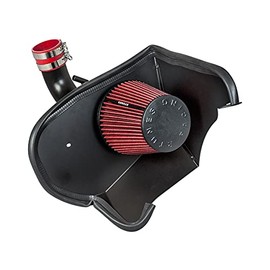 Rtunes Racing Matte Black Cold Heat Shield Cold Air Intake Airflow Inductions Kit + Filter For 2016-2020 Camaro 3.6L V6