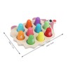 Children Wood Math Number Counting Matching Game Hedgehog Shaped Puzzle