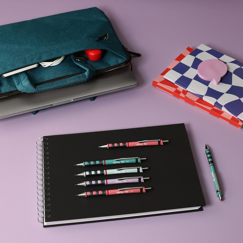 rOtring Tikky Mechanical Pencil Pastel Set | Lilac & White