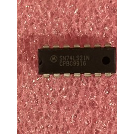 Motorola SN74LS21N IC AND GATE 2 ELEMENT 4 INP BIPOLAR 14 PIN DIP MOTOROLA (LOT OF 5)