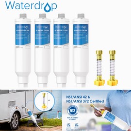Waterdrop RV Water Filter, RV Inline Hose Water Filter with Hose Protector