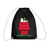 Spreadshirt Peanuts Snoopy And The Dog Kennel Gym Bag, black