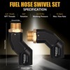 ENGINEMAN 3/4" NPT Fuel Hose Swivel - Multi-Plane 360° Rotating