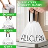 ALLCLEANbags Trash Bags 15 Gallon Tall Kitchen Drawstring Garbage Bags,Fit