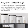 Tupperware Brand 8-Piece One Touch Reminder Canister Set (4 Dry