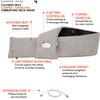Calming Heat Neck Wrap by Sharper Image Copper & Charcoal