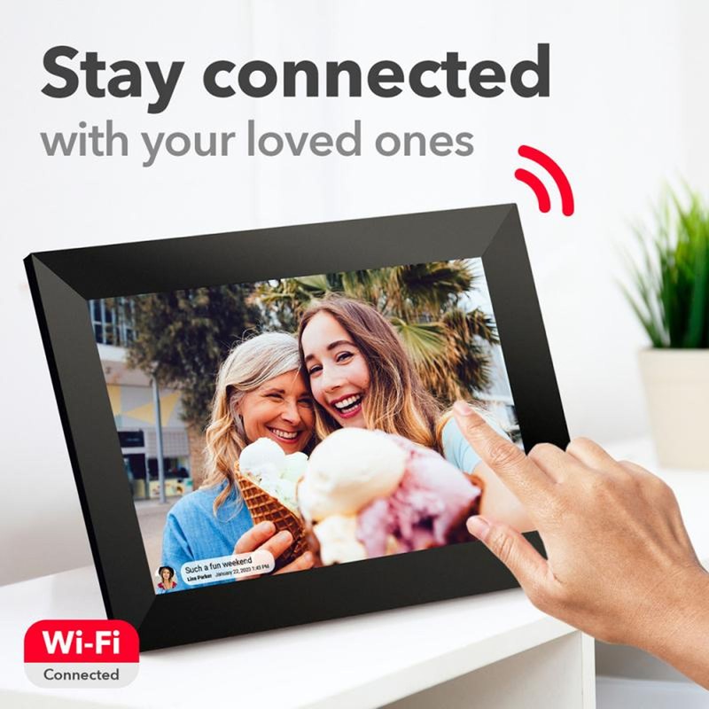 Digital Photo Frame 10.1 Inch HD Touchscreen APP Control WiFi