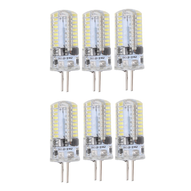 6Pcs GY6.35 LED Bulbs 5W AC 12V Warm White 2700