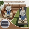 PYURIFAI Recliner Cushion - Recliner Chair Cushion with Removable Semi-Cylinder