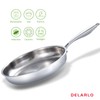 DELARLO Whole body Tri-Ply Stainless Steel Frying Pan set, 8”/10”/12”
