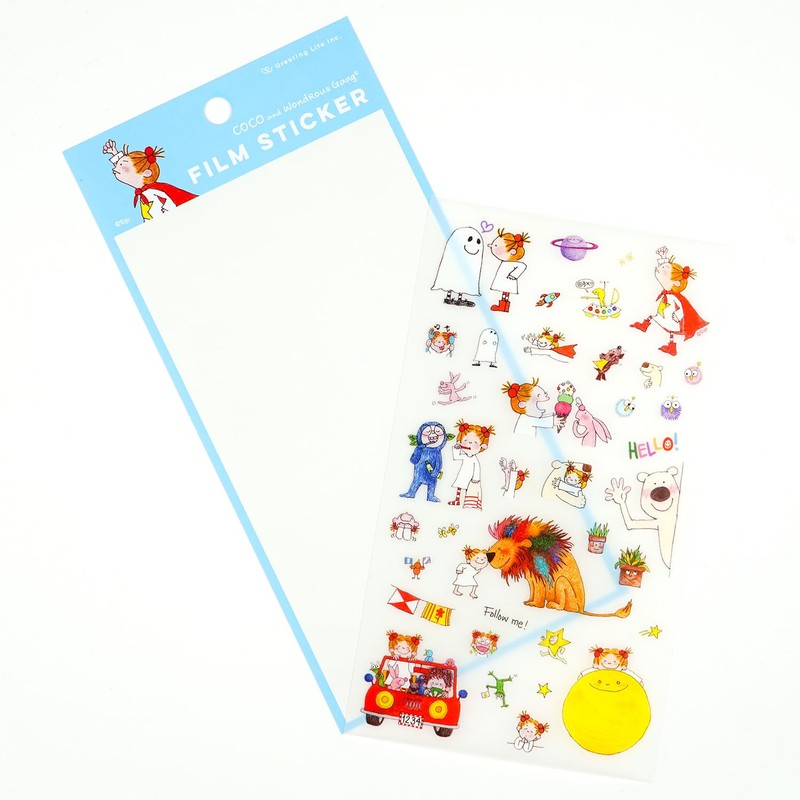 Koko-chan Greeting Life Peel and Stick Sticker, Go Out, RYCK-1127,