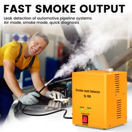 KOLSOL Automotive Smoke Machine Leak Detector, Car Fuel Pipe System Leak Finder for 12V DC Vehicles, Smoke Machine Built-in Air Pump for Motorcycles, Snowmobiles, ATV, Boats