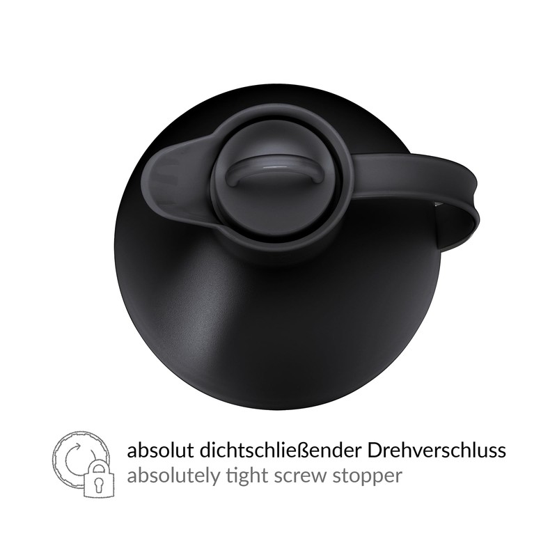 Alfi 'Kugel' (Sphere) Insulated Thermos Can 0.94 L Black Plastic