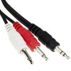 Stereo Jack Plug for 2 x Mono Red & White