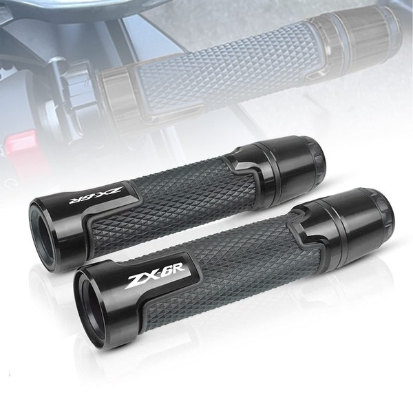 7/8'' 22mm Motorcycle CNC Aluminum Powersports Handlebar Grips with Grip