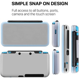 RDFJ New 2DS XL Protector Anti-Scratch Hard Case Sillicon Case Accessories for New 2DS XL (Translucent)