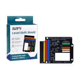 GeeekPi Level Converter Module for Arduino UNO Q, Bidirectional 3.3V to 5V, Stackable, LED Matrix Cutout