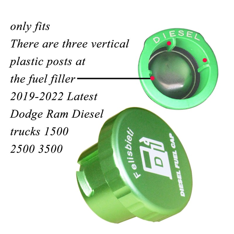 Felisbieti diesel fuel cap, Gas Cap - Aluminum Magnetic, only