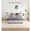 bienDo Fitted Sheet 100 x 200 cm, Grey, Bamboo, 35