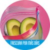 Ziploc Bolsas Reutilizables, Guardar Grandes, Pestañas Abre-Fácil, 10 Bolsas