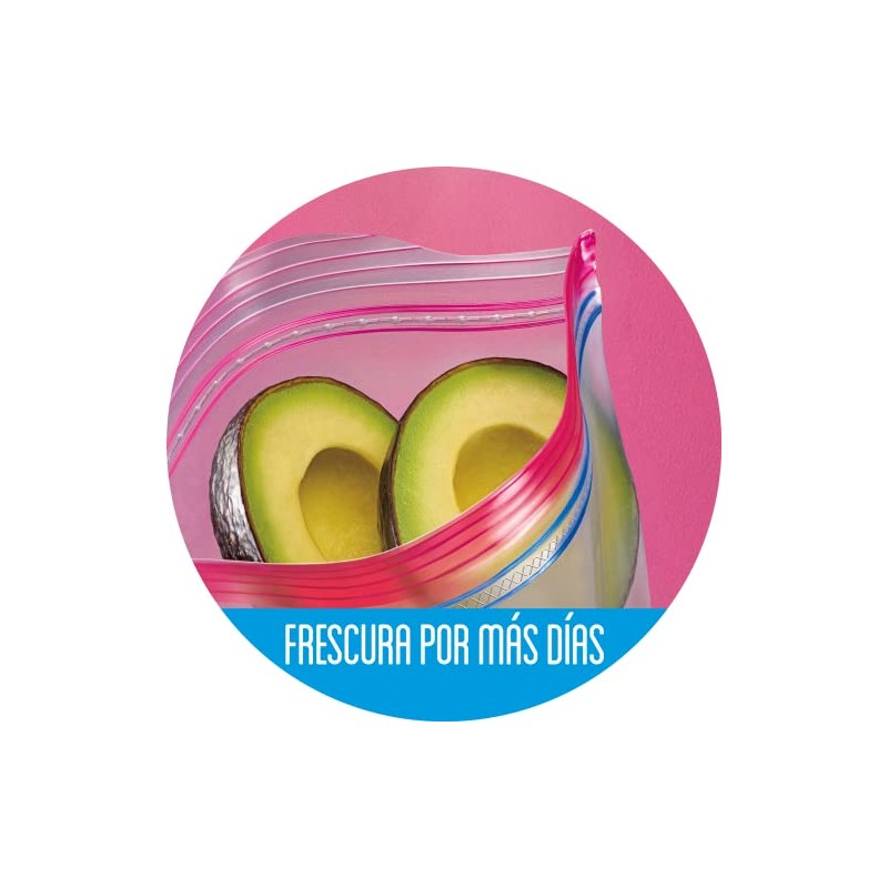 Ziploc Bolsas Reutilizables, Guardar Grandes, Pestañas Abre-Fácil, 10 Bolsas