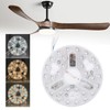 Tnfeeon Round LED Light Replacement 3 Color -dimmable Ceiling Fan