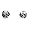 Dew Sterling Silver Small Knot Stud Earrings