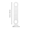 100pcs Clear Non Slip Silicone Clothes Hanger Grips Increased Friction