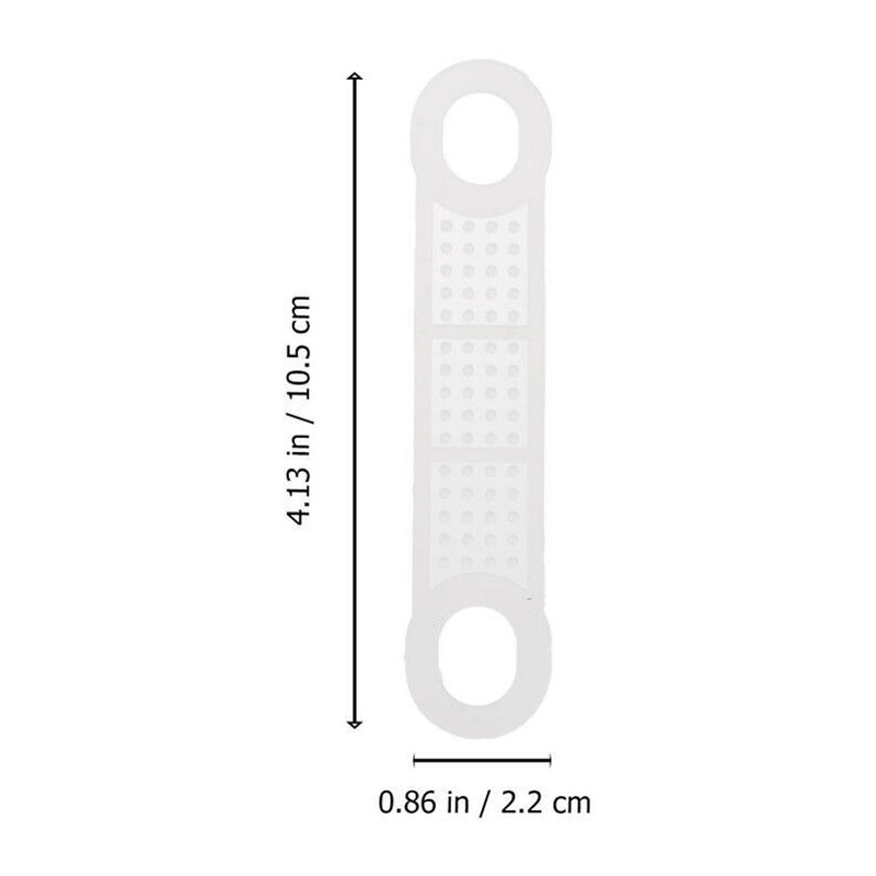 100pcs Clear Non Slip Silicone Clothes Hanger Grips Increased Friction