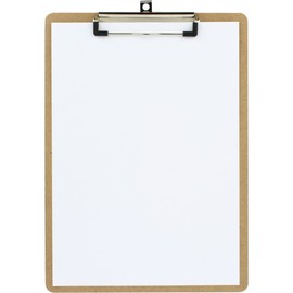 Grafoplás 1550649 Clipboard with Clip, A4, Wood, Rounded Edges