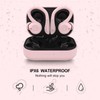 Pink Wireless Earbuds with Earhooks Bluetooth Earbuds with Ear Hook